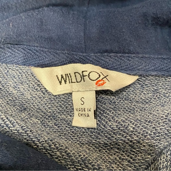 Wildfox Ombre Tie dye Hoodie Sweatshirt Blue Pink Purple Green - Picture 9 of 10